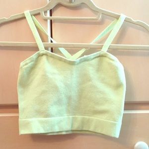 American Apparel Green Crop Top
